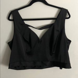 City Chic Black Crop Top